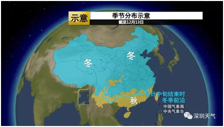 冬季分布（bù）示意